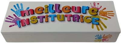Boite a stylos - meilleure institutrice