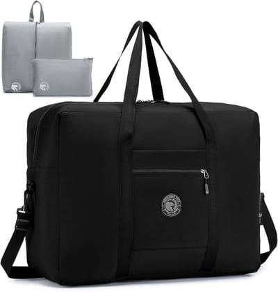Grote Opvouwbare Reistas Handbagage 55x40x20 Lichtgewicht en Waterdicht 45L voor Heren en Dames