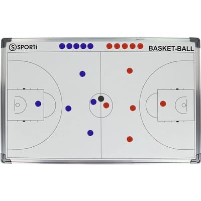 Teamswear 60 X 90 CM Basketball Tactiekbord - Wit | Maat: UNI