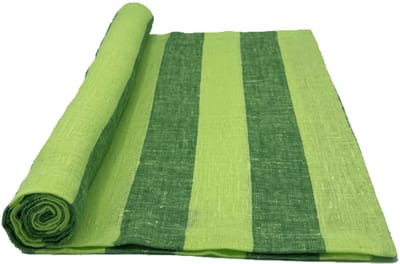 Maya tafelloper stripe grass/green 40 x 140 - set van 2
