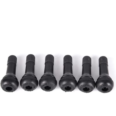 5 pièces / Ensemble Noir Tr413 Valves de Pneu Tubeless pour Roue de Voiture avec Capuchons Caoutchouc de Pneu TR413 5PCS gray