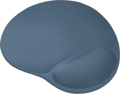 Trust BigFoot Muismat – Ergonomische Muismat - Met Gel Polssteun - Antislip - Blauw