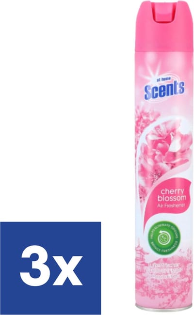 At Home Scents Luchtverfrisser Cherry Blossom - 3 x 400 ml