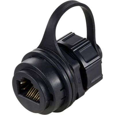 TRU COMPONENTS RJ45 inbouwbus rond TC-12770440 Invoerhulp voor RJ45 1 stuk(s)