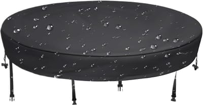 Tafel Beschermer - Ronde Tafelhoes - Outdoor Bescherming - Waterdicht en Zonwerend - Diameter 114 cm - Zwart