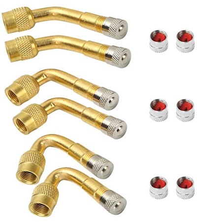 Solidchoice - Set van 6 Ventiel Extensies voor Auto en Fiets