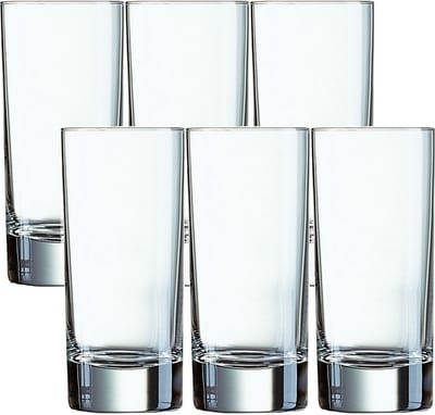Arcoroc Longdrinkglazen - 12x stuks - glas - 220 ml - waterglazen - drinkglazen