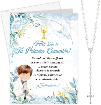 Dailygoods- Communiekaart Eerste Communie - Wenskaart Jongens - Communiekaarten Set - Eerste Communiegeschenken - Wenskaarten zonder tekst - Verjaardagswenskaarten