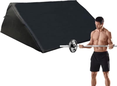 Krul Predikant Bank - Armsteun Fitness - Kracht Training - Draagbaar Hulpstuk - 50 x 28 x 16 cm - Zwart