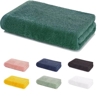 Lavea® Badlaken 80x200 cm 100% Katoen Zacht en Absorberend – Ideaal als Groot Badlaken, Saunahanddoek of Strandlaken voor Douche, Spa of Gym – Smaragd Groen