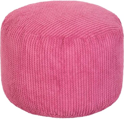 Ronde Zitzak Voetenbankje- Poef Rond - Voetsteun voor Binnen - Ergonomisch Ontworpen Poef - Ultra Comfortabel & Duurzaam Poef