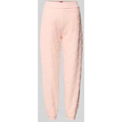 Slim fit sweatpants van katoenmix model 'TERRYMONOGRAM'