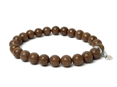 NIEUW! Jolla - dames armband - kralen armband - zilver - Mix & Match - Camel