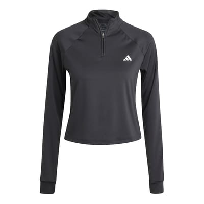 Trainingsshirt 1/4 rits voor dames adidas Essentials Minimal Branding