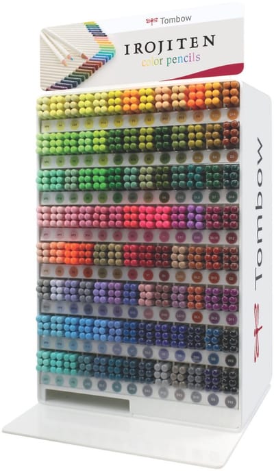 Tombow Irojiten Display - Inclusief potloden - 100 Kleuren - 624 Kleurpotloden