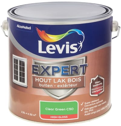Levis - Expert Hout Lak Buiten High Gloss Mix - Clear Green C50 - Mengverf - 2,5 L