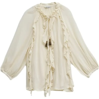 Vrouwenblouse Salsa Jeans Ruffled