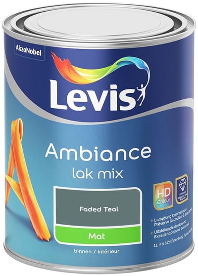 Levis - Ambiance Lak Mat Mix - Faded Teal - Mengverf - 1 L