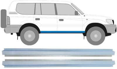 Reparatie dorpel voor Toyota Land Cruiser J90 1996-2002 / Links + Rechts / Set