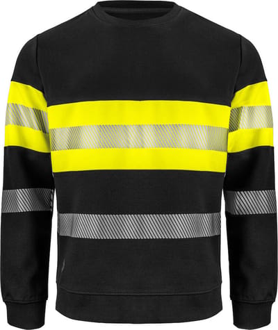 ProJob 6129 SIGNALISATIESWEATER EN ISO 20471 KLASSE 1 646129 - Geel/Zwart - XL