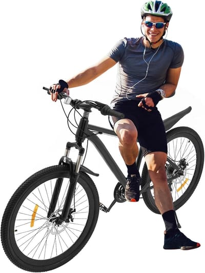 Mountainbike - ATB Fiets - Buiten Fietsen - 21 Versnellingen - 26 inch - Zwart