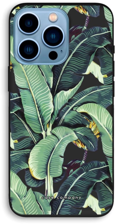 Case Company® - Hoesje geschikt voor iPhone 13 Pro hoesje - Bananenbladeren - Biologisch Afbreekbaar Telefoonhoesje - Bescherming alle Kanten en Schermrand