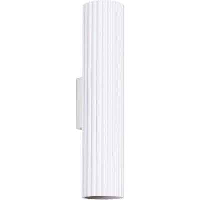 Sollux Lighting Wandlamp Karbon - GU10 - wit - aluminium - 30x6.5x8.5cm