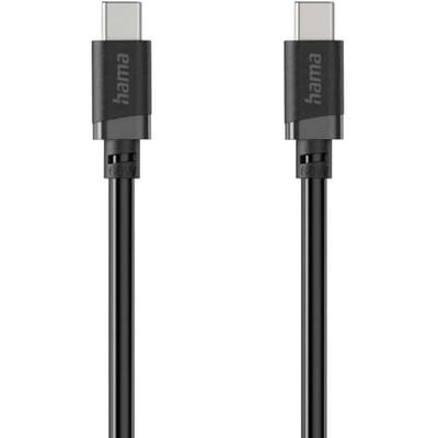 Hama 00201808 USB-laadkabel USB 2.0 USB-C stekker 2 m Zwart Met USB