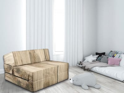Viking Choice Opvouwbaar Matras Hout - Wasbare Hoes - 200x90x15 cm - Campingmatras & Logeermatras