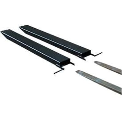 Vorkverlenging voor transportwerktuigen, open uitvoering, L 1800 x B 120 x 50 mm, zwart