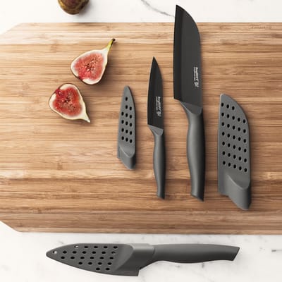 Koksmes met coating 13cm - Grijs -