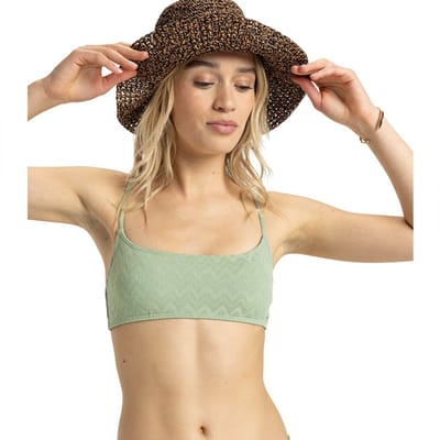 Roxy Current Coolnesslette Bikinitop Groen S Vrouw