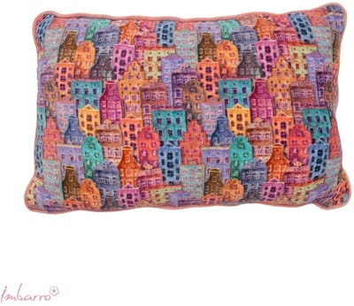 Imbarro - Kussen - Sierkussen - Home Sweet Home – Velvet - Handmade - 40 x 60 cm