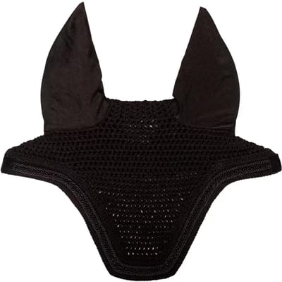 Korte velours oorkap voor paard met mini parels Kentucky Horsewear Wellington