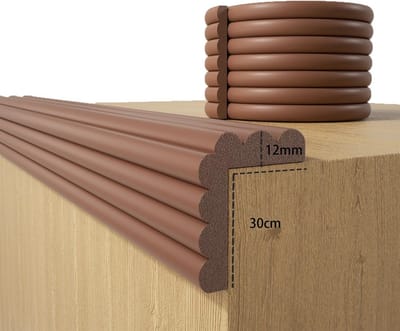 Zachte Muurhoekbeschermer en Randbeveiliging - 2 Meter Veiligheidsstrip voor Kinderen