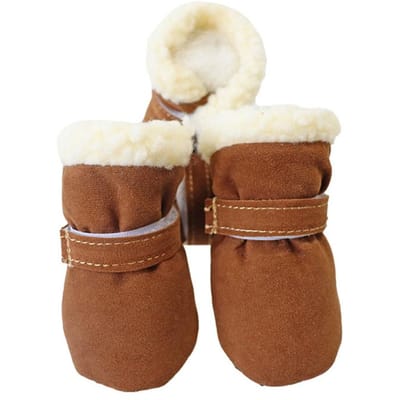 4 Stuks Nieuwe Winterschoenen Antislip Sneeuw Waterdicht Warm Honden Puppy Kat Chihuahua Huisdier Pootverzorging Mopshond Laarsjes voor Kleine Rassen Huisdier Hond L