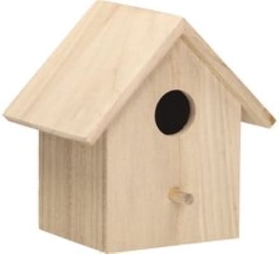 2 Houten hobby knutsel vogelhuisje 14 x 11 x 15 - Knutselpakket vogelhuisjes/nestkastjes