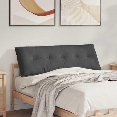 vidaXL - Rugkussen - Donkergrijs - 140 - x - 50 - cm - Corduroy - stof