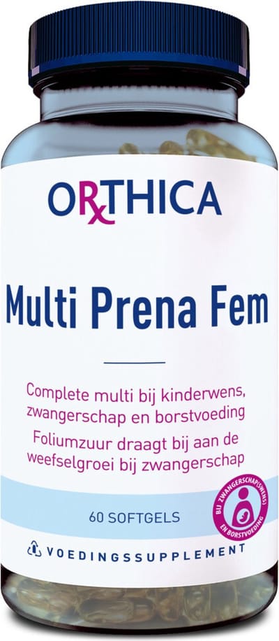 Orthica Multi Prena Fem - multivitamine zwangerschap - 60 softgels