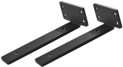 Dailygoods- Plankbeugels Heavy Duty - Wandplank Beugels - Plankdragers - Zwart - 30cm - Stevig en Duurzaam