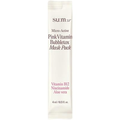 su:m37 - Micro-Active Pink Vitamin Bubbletox Mask Pack Stick Pouch 4ml x 14 pcs