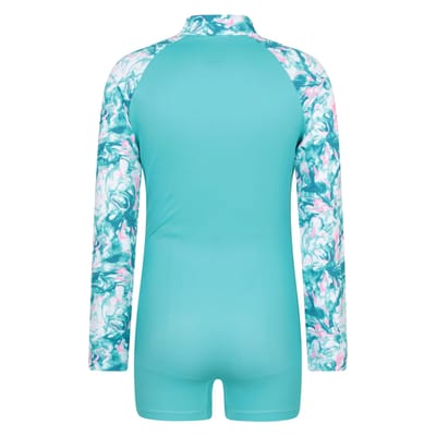Mountain Warehouse Kinderen/Kids Mira Marmer Effect Lange Mouwen Rash Guard (Turqoise)