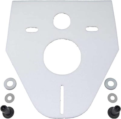 Geluidsisolatieset - Isolatieplaten - Toilet montage - 100% recyclebaar - 21cm pakket - Wit