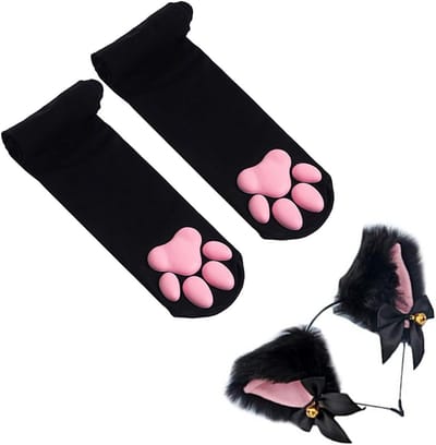 Kattenpoot Kousen Dames - Schattige Pootafdruk Panty's