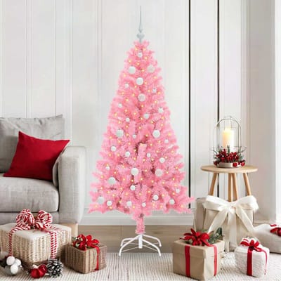 vidaXL - Kerstboom - Roze - 150 - cm - PVC