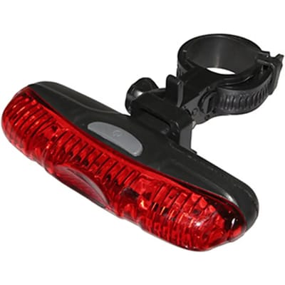 5 led flash 3 functies achterste zadelpen batterij licht met 2 aaa batterijen Newton