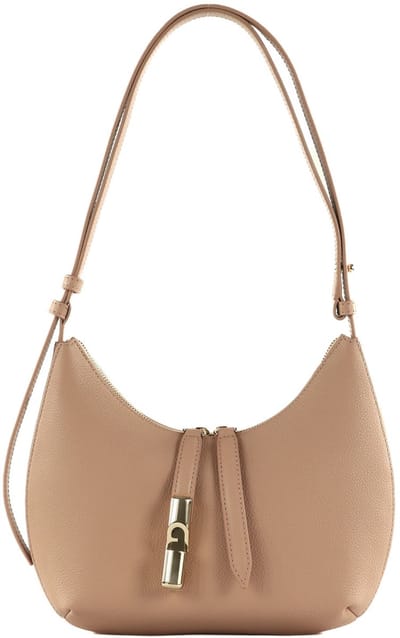 FURLA Leren Schoudertas Goccia Shoulder Bag Cipria Roze