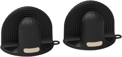 Ovenwanten - Hittebestendige handschoenen - Koken en bakken - Antischaal bescherming - 12cm lengte - Zwart