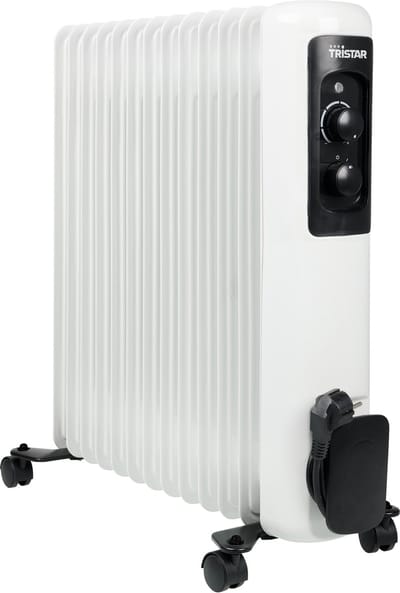Tristar Elektrische Kachel KA-5183 - Oliegevulde radiatorkachel - 3 warmtestanden - Instelbare thermostaat - 13 ribben - Wit