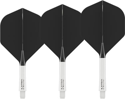 Red Dragon Nitro Flite System White Black NO2 - Dart Flights